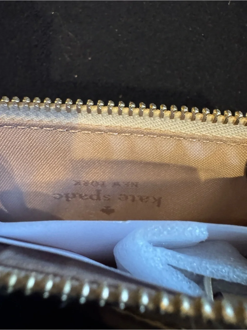 kate spade compact pebbled